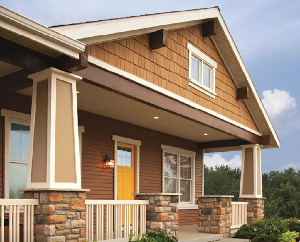 Image of wood vinyl siding project