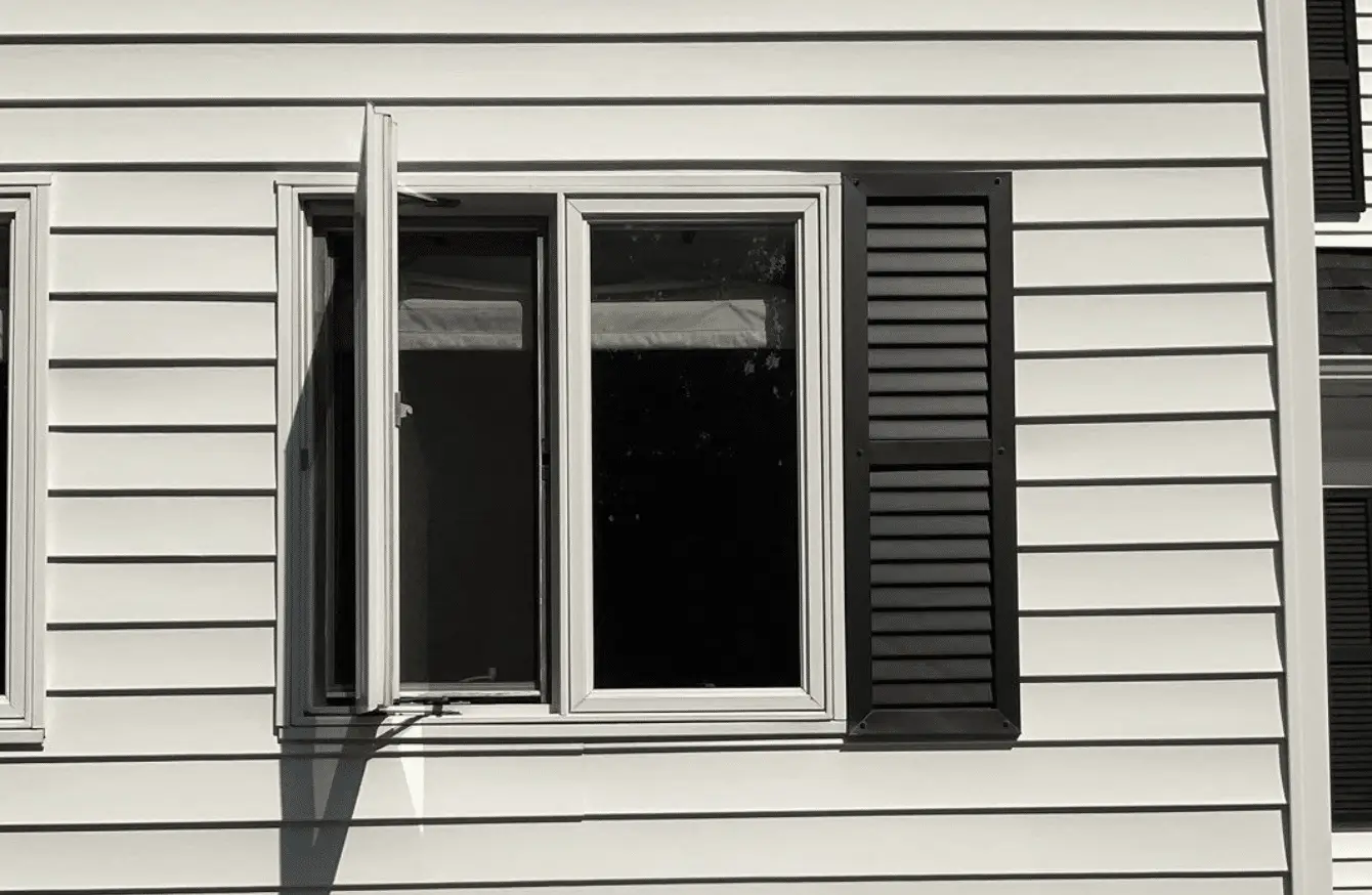 casement window repair. summer exterior home remodeling