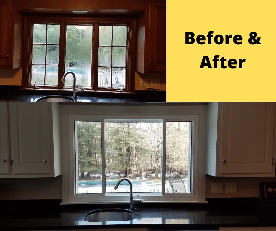 Window install before and after