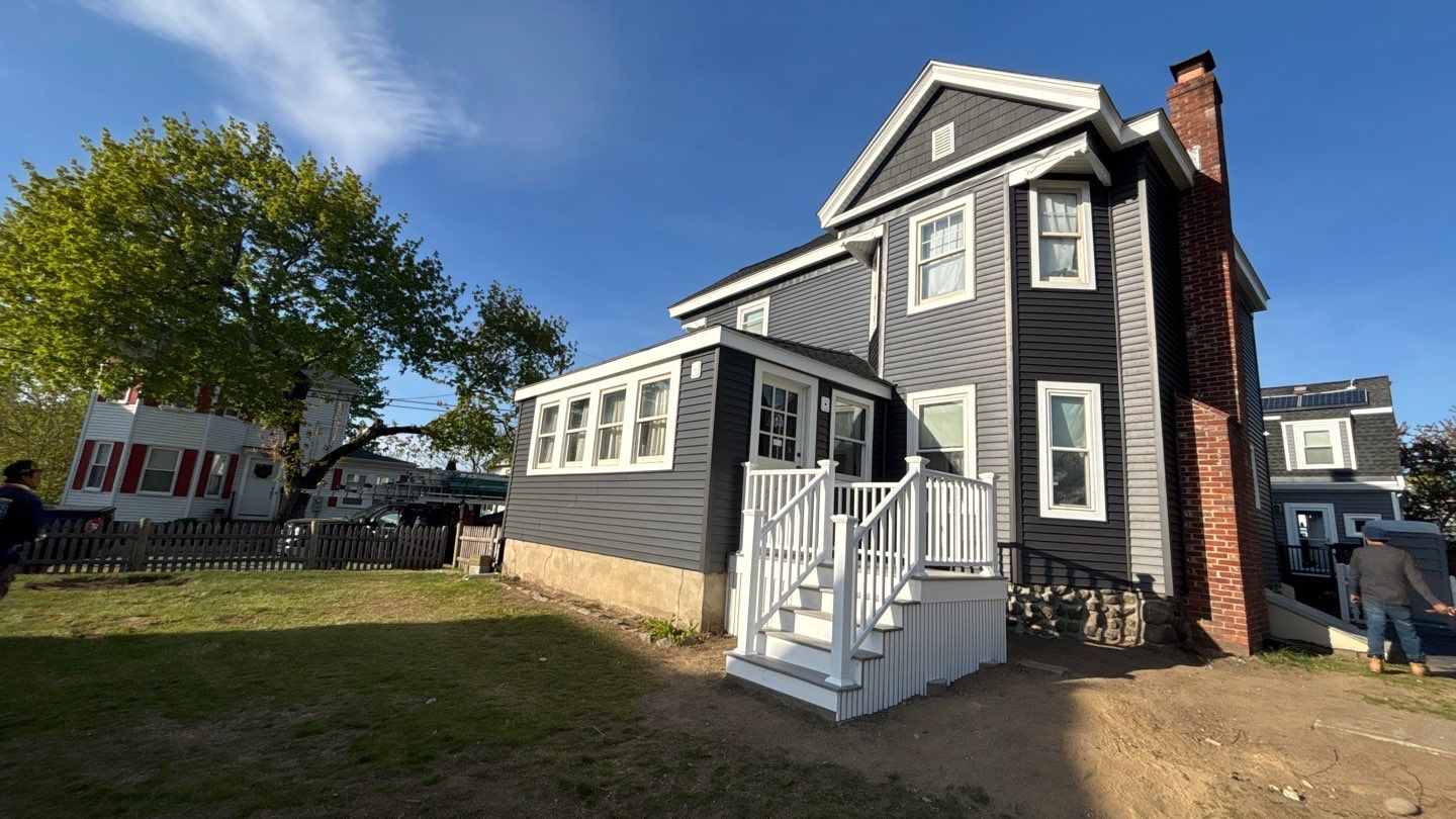 exterior vinyl wood siding - Beverly MA home project. Summer siding inspection checklist