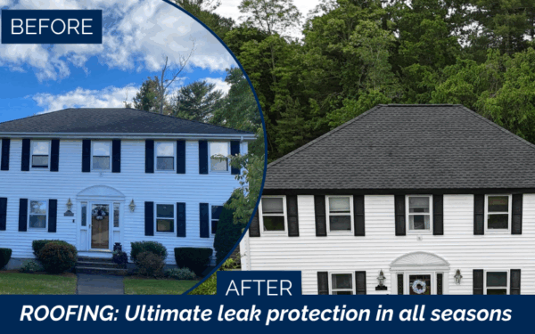 GAF UHD-Z Charcoal shingles installed by Coastal Windows & Exteriors in Billerica, MA—featuring a premium 6-layer GAF roofing system for enhanced protection against leaks, heat, and New England weather extremes.