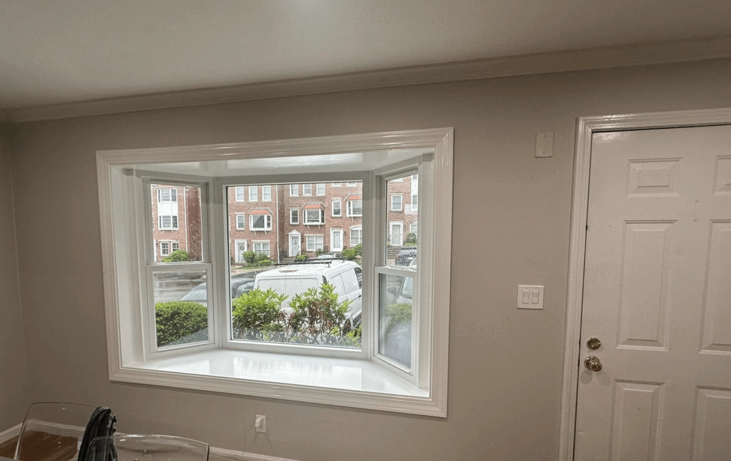 A newly installed bay window brightens this living room with natural light and improved energy efficiency. It’s Time to Replace Your Windows if your current windows are outdated, drafty, or limiting your home's comfort and curb appeal.