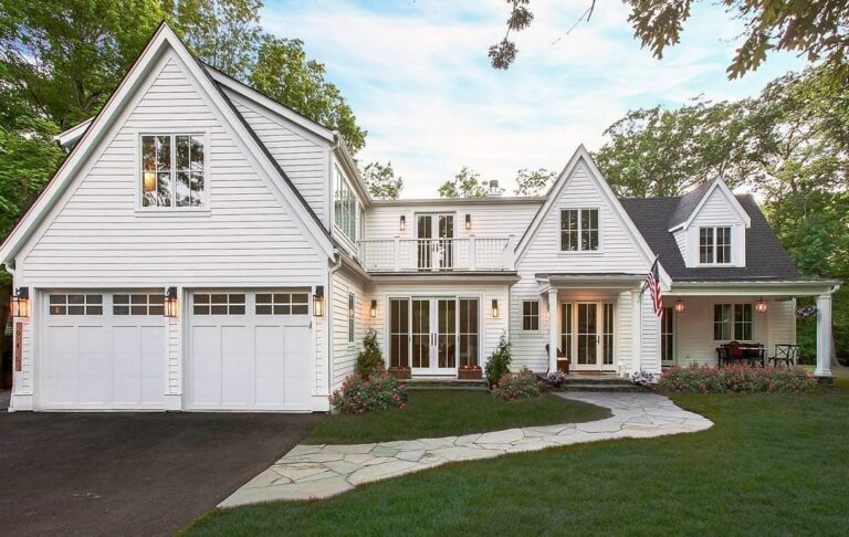White James Hardie Siding Installation near Easton MA