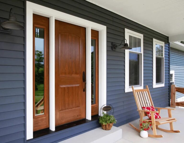 Quality front door replacement project completed in Rochester NH by Coastal Windows & Exteriors specialists