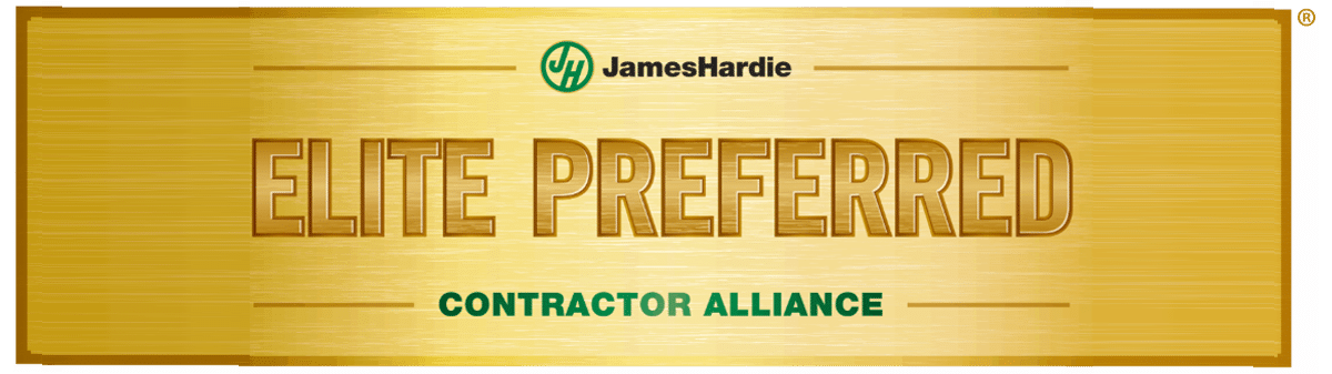 James Hardie Elite Preferred Remodeler awards badge – Coastal Windows & Exteriors