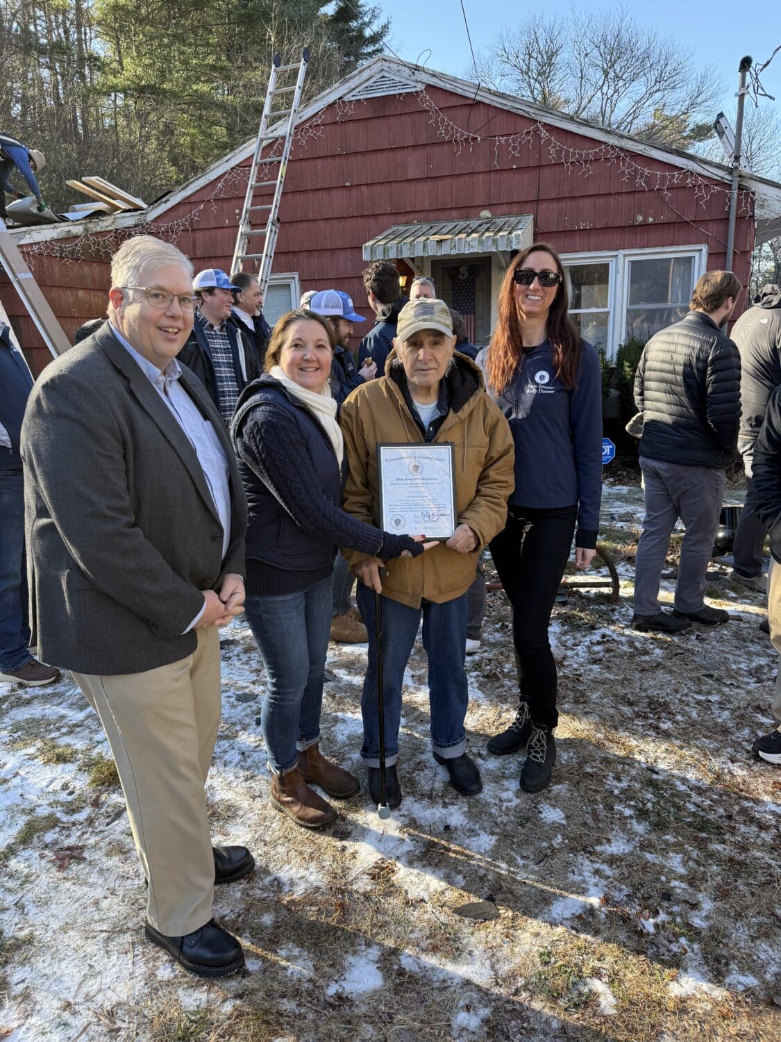 Coastal Windows & Exteriors receives recognition for Roof For Heroes service in Medway and Millis MA.