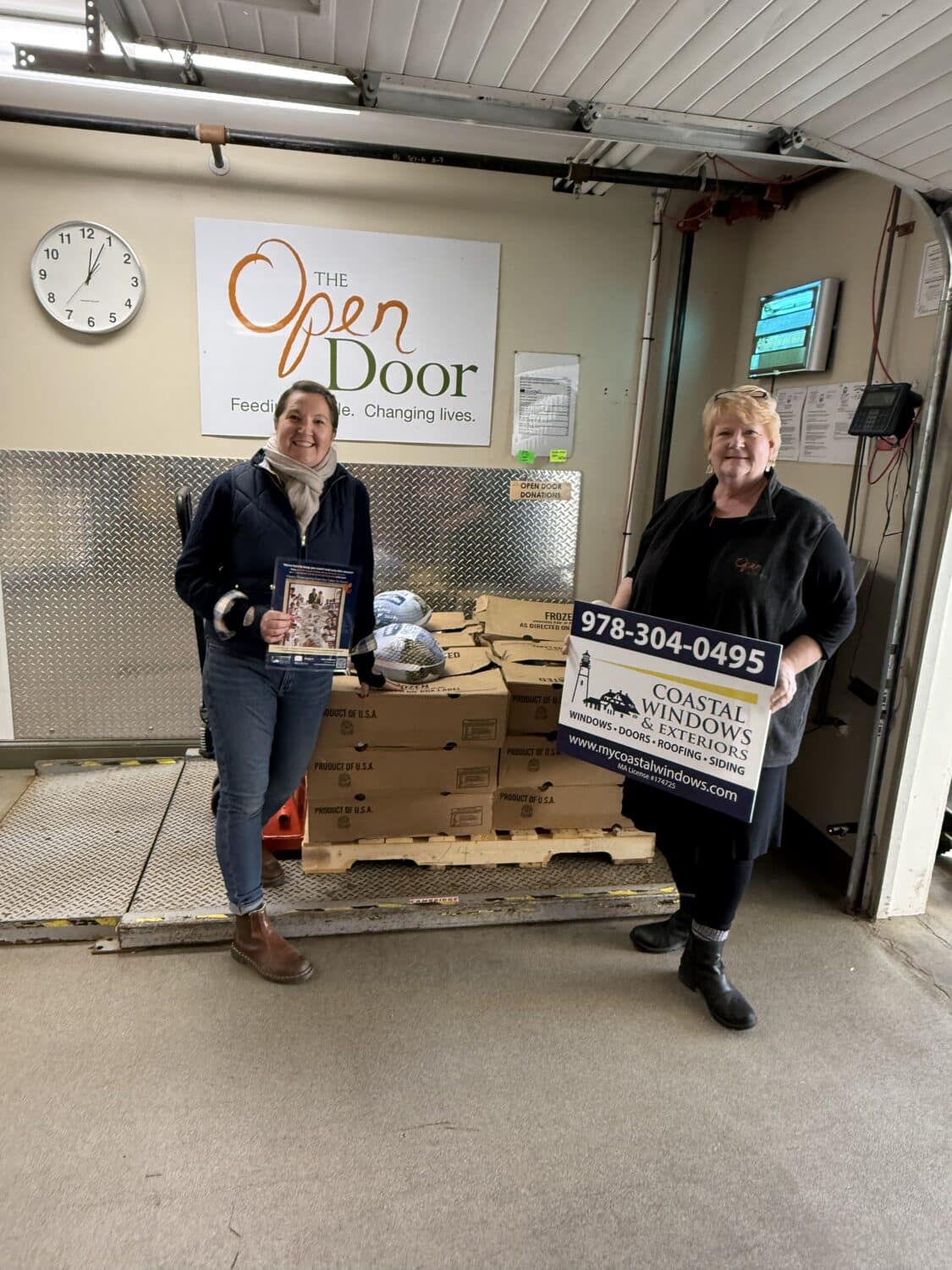 50 turkey donation benefiting Gloucester MA families