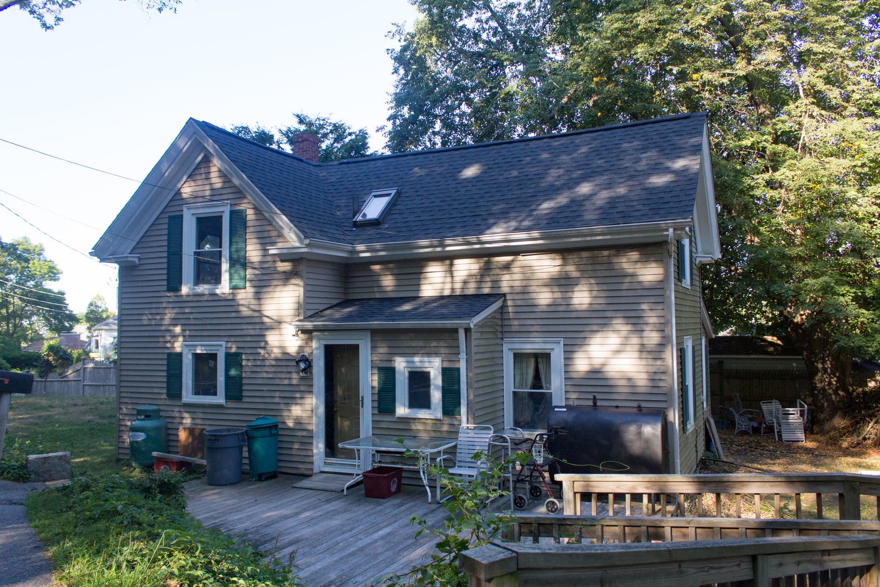 Home exterior after renovation during an Exterior remodeling sale project in Beverly MA North Shore.